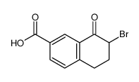 7-bromo-8-oxo-6,7-dihydro-5H-naphthalene-2-carboxylic acid Structure