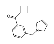 CYCLOBUTYL 3-(3-PYRROLINOMETHYL)PHENYL KETONE结构式