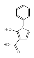 5-甲基-1-苯基吡唑-4-甲酸结构式