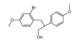 (2S)-3-(2-bromo-4-methoxyphenyl)-2-(4-methoxyphenyl)propan-1-ol结构式