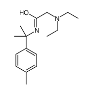 2-(diethylamino)-N-[2-(4-methylphenyl)propan-2-yl]acetamide结构式