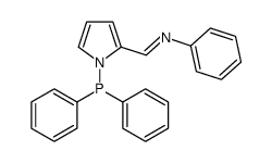 1-(1-diphenylphosphanylpyrrol-2-yl)-N-phenylmethanimine结构式