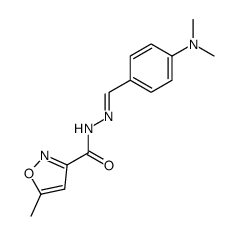 5-methyl-isoxazole-3-carboxylic acid (4-dimethylamino-benzylidene)-hydrazide结构式