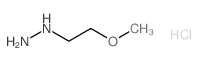 (2-甲氧基乙基)肼盐酸盐结构式