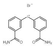 双(3-氨甲酰基苯基)溴化碘结构式