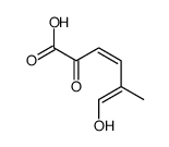 6-hydroxy-5-methyl-2-oxohexa-3,5-dienoic acid Structure