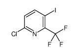 6-氯-3-碘-2-(三氟甲基)吡啶结构式