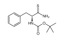 (S)-(1-氨基-3-苯基-1-硫代丙烷-2-基)氨基甲酸叔丁酯结构式