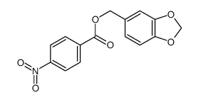 benzo[d][1,3]dioxol-5-ylmethyl 4-nitrobenzoate Structure