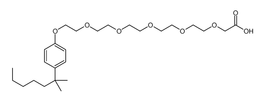 2-[2-[2-[2-[2-[2-[4-(2-methylheptan-2-yl)phenoxy]ethoxy]ethoxy]ethoxy]ethoxy]ethoxy]acetic acid Structure