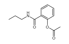 2-acetoxy-benzoic acid propylamide Structure