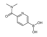 B-[6-[(二甲氨基)羰基]-3-吡啶基]-硼酸结构式