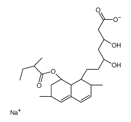 Epi Lovastatin Hydroxy Acid Sodium Salt Structure