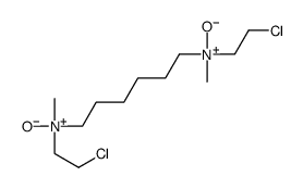 N,N'-bis(2-chloroethyl)-N,N'-dimethylhexane-1,6-diamine oxide结构式