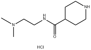 N-(2-(二甲基氨基)乙基)哌啶-4-甲酰胺二盐酸盐结构式