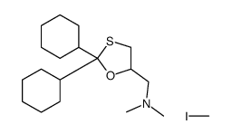 2,2-dicyclohexyl-5-((dimethylamino)methyl)-1,3-oxathiolane methiodide结构式