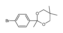 2-(4-bromophenyl)-2,5,5-trimethyl-1,3-dioxane结构式