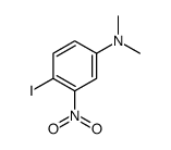 4-碘-3-硝基-N,N-二甲基苯胺结构式