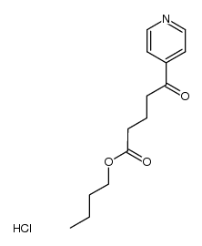 butyl 5-oxo-5-(pyridin-4-yl)pentanoate hydrochloride结构式