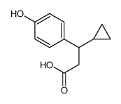 3-Cyclopropyl-3-(4-hydroxyphenyl)propanoic acid Structure