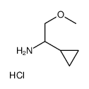 1-cyclopropyl-2-methoxyethanamine hydrochloride structure