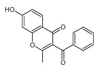 3-benzoyl-7-hydroxy-2-methylchromen-4-one Structure