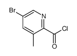 5-bromo-3-methylpyridine-2-carbonyl chloride structure