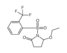 5-ethoxy-1-[2-(trifluoromethyl)phenyl]sulfonylpyrrolidin-2-one结构式