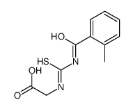2-[(2-methylbenzoyl)carbamothioylamino]acetic acid Structure