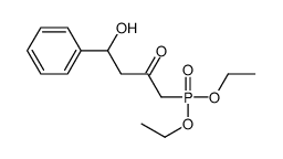 4-Hydroxy-4-phenyl-2-oxobutylphosphonic acid diethyl ester Structure