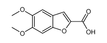 5,6-二甲氧基-2-苯并呋喃羧酸结构式