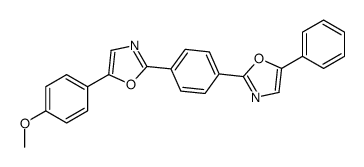 2-[4-[5-(4-methoxyphenyl)-1,3-oxazol-2-yl]phenyl]-5-phenyl-1,3-oxazole结构式