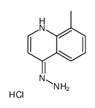 4-HYDRAZINO-8-METHYLQUINOLINE HYDROCHLORIDE Structure