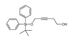 5-[tert-butyl(diphenyl)silyl]oxypent-3-yn-1-ol结构式
