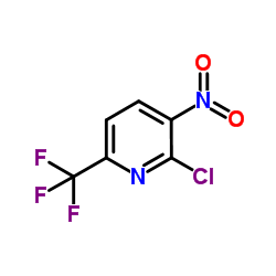 2-氯-3-硝基-6-三氟甲基吡啶结构式