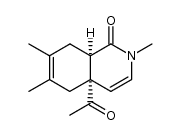 (4aS,8aR)-4a-acetyl-2,6,7-trimethyl-4a,5,8,8a-tetrahydroisoquinolin-1(2H)-one结构式