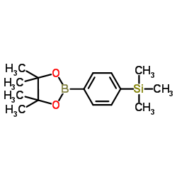 4-三甲硅基苯硼酸频呐醇酯结构式