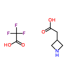 2-(azetidin-3-yl)acetic acid; trifluoroacetic acid structure