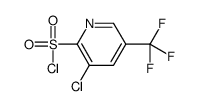 3-氯-5-(三氟甲基)吡啶-2-磺酰氯结构式