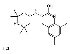 2-[(2,2,6,6-tetramethylpiperidin-4-yl)amino]-N-(2,4,6-trimethylphenyl)acetamide,hydrochloride Structure