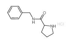 N-苄基吡咯烷-2-甲酰胺盐酸盐结构式