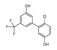 4-chloro-3-[3-hydroxy-5-(trifluoromethyl)phenyl]phenol Structure