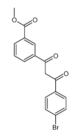 3-[3-(4-bromophenyl)-3-oxopropionyl]benzoic acid methyl ester Structure