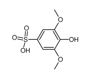 4-hydroxy-3,5-dimethoxy-benzenesulfonic acid结构式