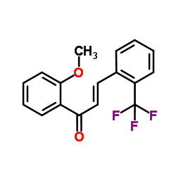 2-Trifluoromethyl-2'-methoxychalcone结构式