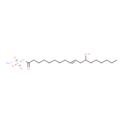 9-Octadecenoic acid, 12-hydroxy-, sulfo derivs., sodium salt structure
