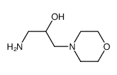 1-氨基-3-吗啉-4-基-2-丙醇结构式