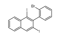 2-(2-bromophenyl)-1,3-diiodonaphthalene Structure