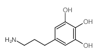 5-(3-氨基丙基)-1,2,3-苯三酚结构式