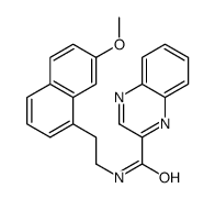 N-[2-(7-methoxynaphthalen-1-yl)ethyl]quinoxaline-2-carboxamide结构式